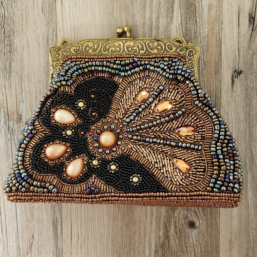 Vintage beaded clutch